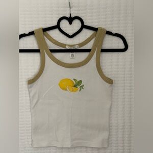 Full Tilt Lemon Graphic Tank Top